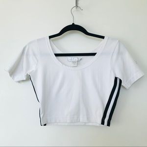 Sports Crop-top in white from The Limited
